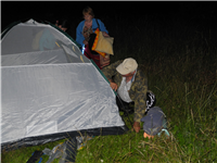 Ночное размещение по палаткам